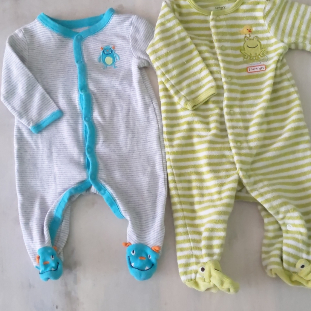 👶3/$12 - two footed sleepers from Carter's